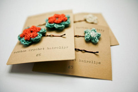 Crocheted Hairclips